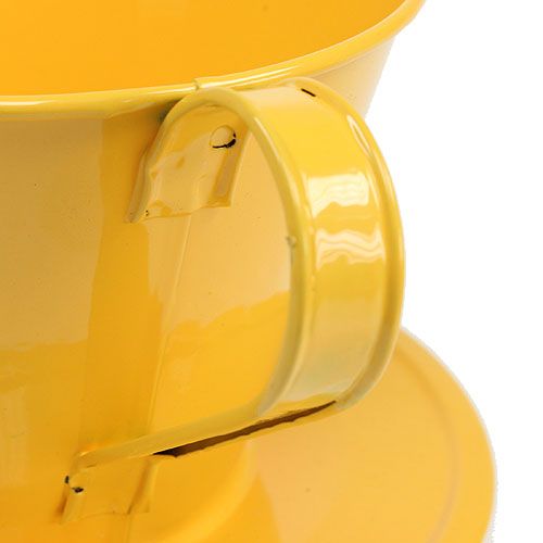Floristik24 Sierbeker geel Ø16cm H11cm