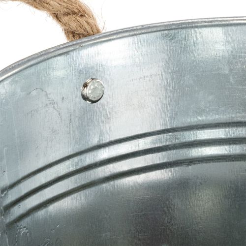 Glanzende metalen emmer met