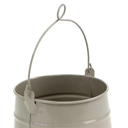Floristik24 Blikken emmer Ø12cm H11.5cm modder
