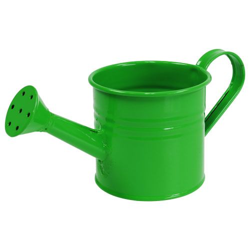 Floristik24 Blikken gieters groen soort. Ø7.5cm H6.5cm 8st