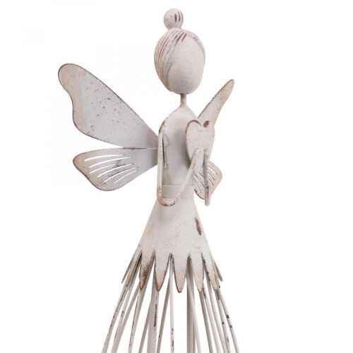 Artikel Bloesem fee tafeldecoratie lente metalen decoratie fee wit H30.5cm