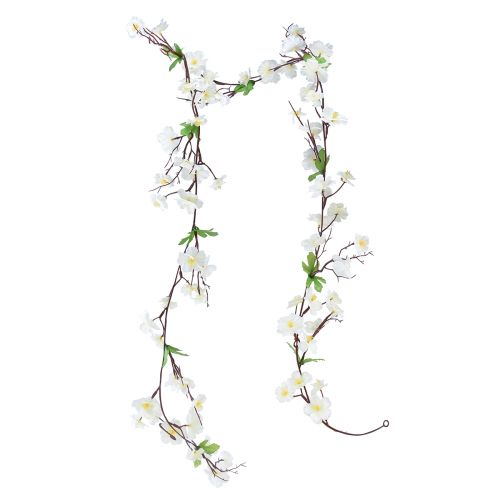 Bloemenslinger kunstbloemenslinger witte bloemen 160cm