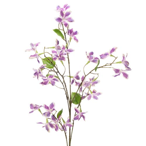 Kunstmatige clematis tak bloem, duurzame tafeldecoratie, 110 cm, 3 stuks
