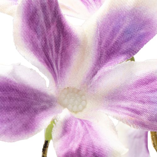 Artikel Kunstmatige clematis tak bloem, duurzame tafeldecoratie, 110 cm, 3 stuks