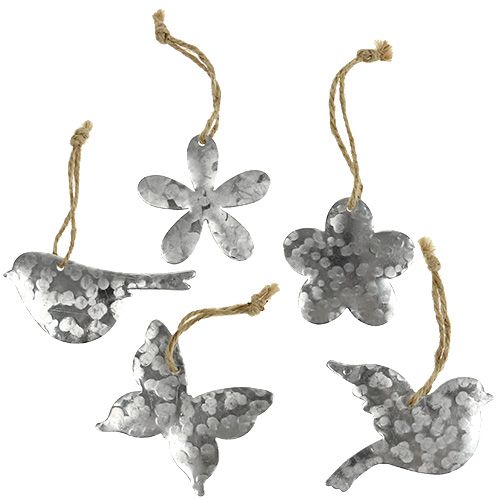 Bloemvogel vlinder metaal 5,5cm - 7,5cm 15st | Floristik24.nl