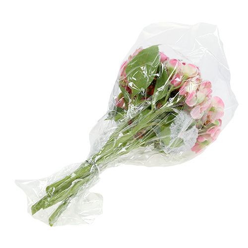 Artikel Hortensia roze met sneeuw 33cm 4 st