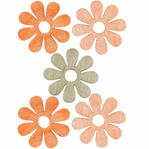 Artikel Bloemen om te strooien, lentedecoratie, houten bloemen, strooidecoratiebloemen 144 st