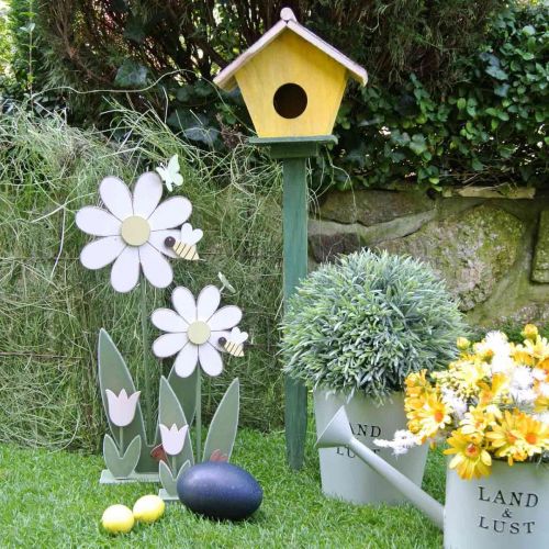 Floristik24 Bloemdecoratie met bij, houten decoratie voor de lente H56cm
