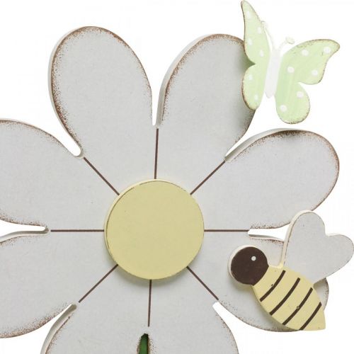 Floristik24 Bloemdecoratie met bij, houten decoratie voor de lente H56cm