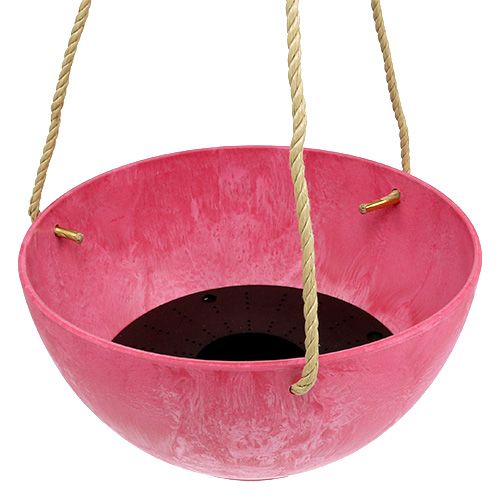 Floristik24 Bloemenmand "Fiona" Ø25cm H12cm roze