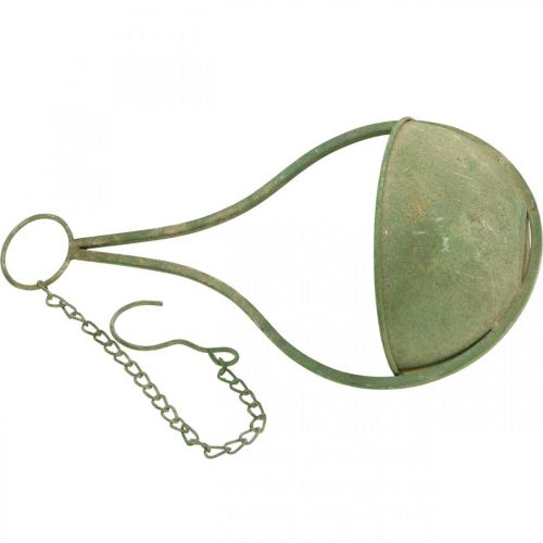 Artikel Bloemenmand, hangende mand, metalen decoratie tuin Ø16cm H38cm