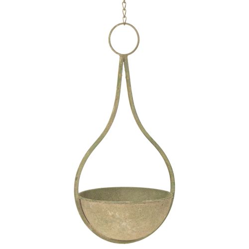 Artikel Bloemenmand, hangende mand, metalen decoratie tuin Ø16cm H38cm