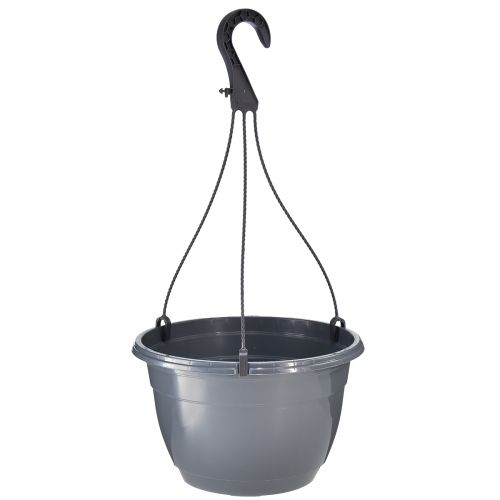 Hangmand antraciet plantenpot om op te hangen Ø25cm H50cm