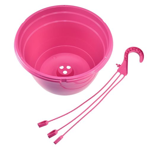 Artikel Hangmand roze plantenpot met gaten Ø25cm H50cm