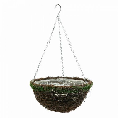 Floristik24 Hangmand bruin hangmand plantenmand ranken mos Ø31cm