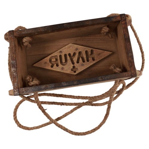 Floristik24 Hangmand houten baksteenvorm hout upcycling 31,5×15×10cm
