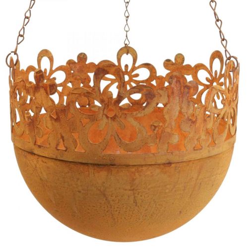 Artikel Hangmand metaal decoratie roest hangdecoratie Ø20cm H16cm