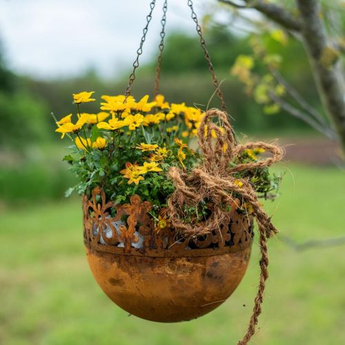 Artikel Hangmand metaal decoratie roest hangdecoratie Ø20cm H16cm