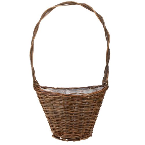 Artikel Bloemenmand Wilgenmand Handvat Natuurlijk 29/23/21cm Set van 3