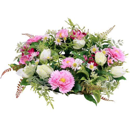 Floristik24 Bloemenkrans kunstdeurkrans lente zomer Ø30cm H9cm