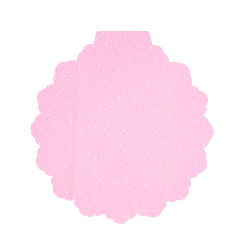 Bloemmanchet Ø38cm roze 50 st