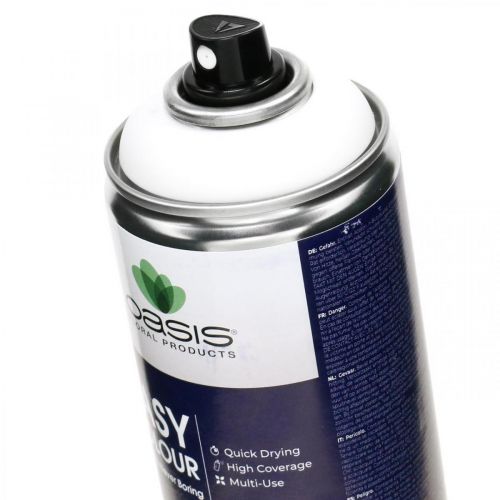Floristik24 OASIS® Easy Colour Spray, verfspray wit, winterdecoratie 400ml