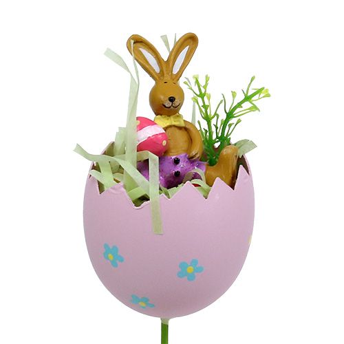 Floristik24 Bloemplug ei met diersoort. 8cm L30cm 4st