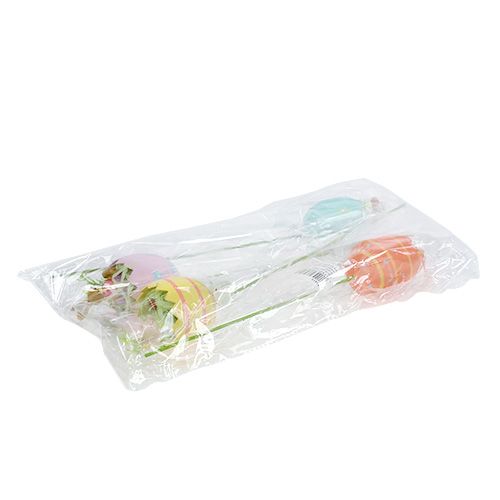 Floristik24 Bloemplug ei met diersoort. 8cm L30cm 4st