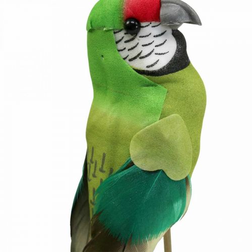 Artikel Bloemplug vogel, deco papegaai groen 23×4,5×5,5cm 6st