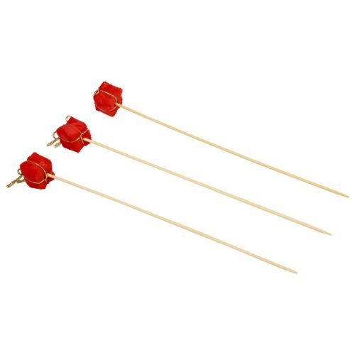 Artikel Bloemplug kerstpakket decoratie rood 2,5cm 15 st