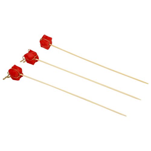 Artikel Bloemplug kerstpakket decoratie rood 2,5cm 15st