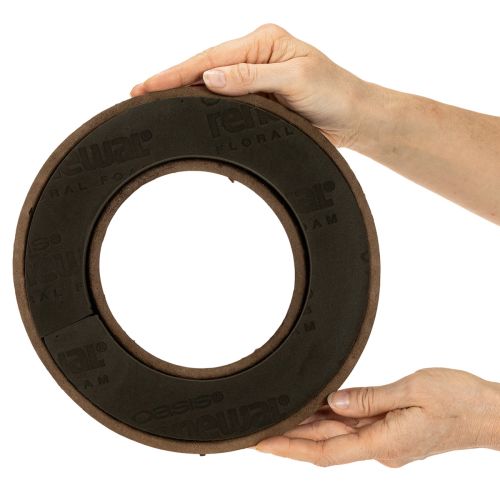 Bloemenfoam ring OASIS® Renewal® Bloemenfoam Biolit® 24cm 2 stuks | Floristik24.nl