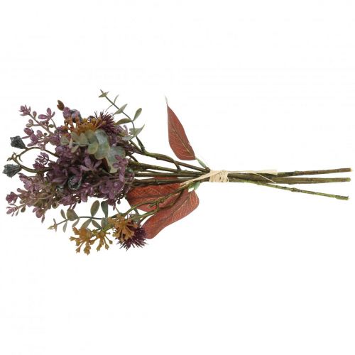 Floristik24 Boeket kunst distel eucalyptus boeket bloemendecoratie 36cm