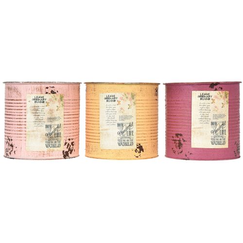 Artikel Bloempot in vintage design voor woonkamer- en kantoordecoratie, 15 cm, 3 stuks