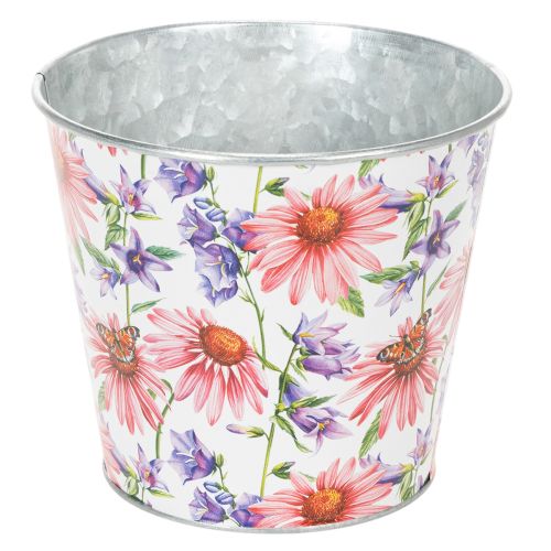 Floristik24 Bloempot, lentedecoratie, plantenbak, metaal, Ø14cm H12,5cm