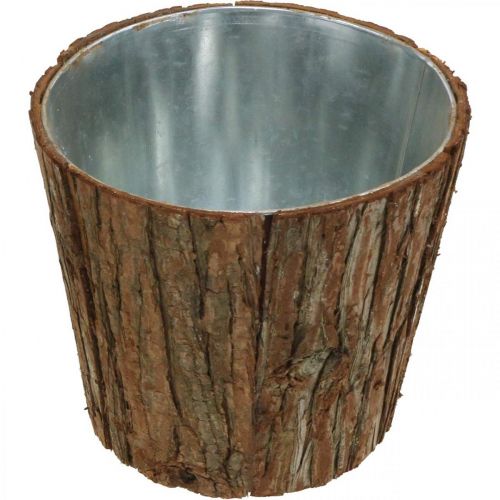 Floristik24 Grote bloempot, plantenbak, boomschors decoratie Ø22,5cm H20cm