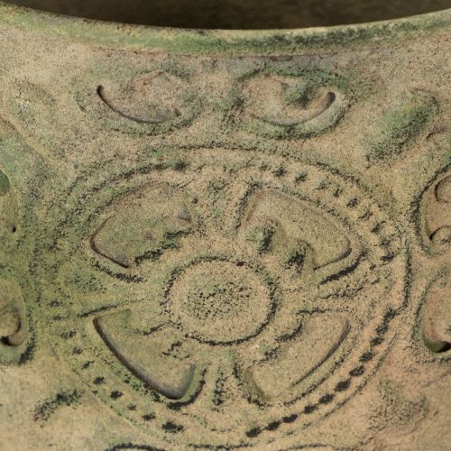 Artikel Metalen bloempot, groen, vintage, Ø22cm–13,5cm, set van 3