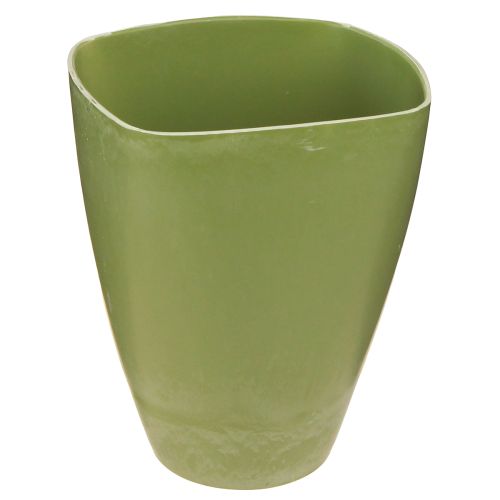 Artikel Orchideepot bloempot kunststof vaas groen H16,5cm 4st