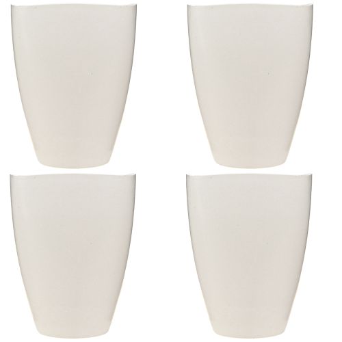 Artikel Bloempot kunststof orchideeënpot kunststof wit H16,5cm 4st