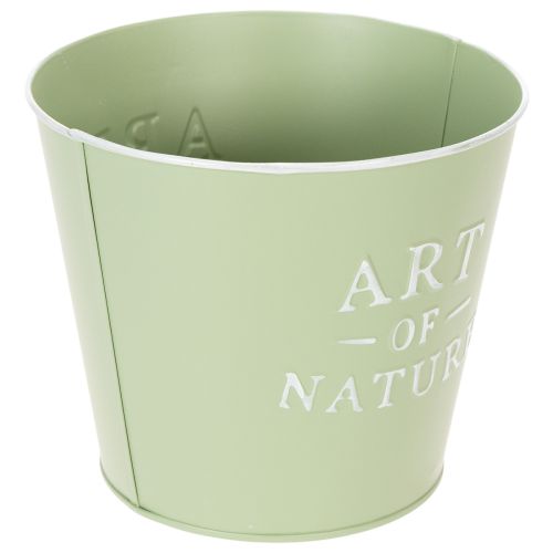 Artikel Zinken bloempot Art of Nature mintgroen Ø17,5cm H15cm