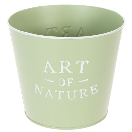 Artikel Zinken bloempot Art of Nature mintgroen Ø17,5cm H15cm