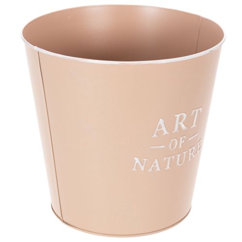 Artikel Zinken bloempot, metalen plantenbak, antieke roos, Ø22cm H21cm