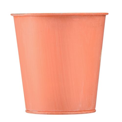 Artikel Bloempot abrikoos plantenbak metaal Ø11,5cm H11,5cm