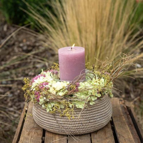 Floristik24 Bloempot boho schaal gevlochten patroon keramiek Ø26cm H10cm