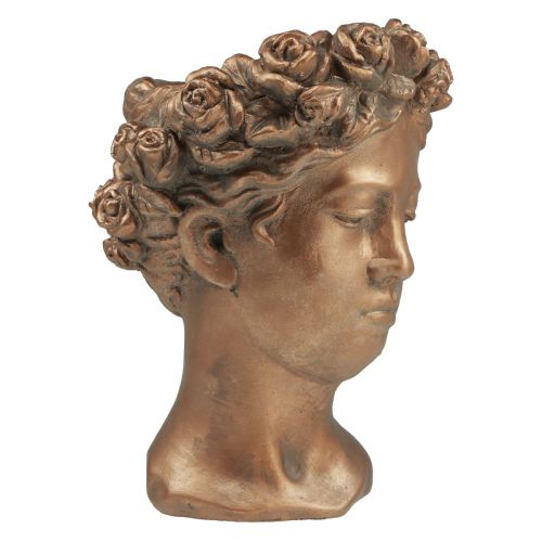 Floristik24 Bloempot gezicht plantenkop plantenbak beton H27,5cm