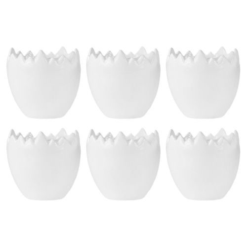 Floristik24 Bloempot keramiek eiwit plantenbak Ø8cm H8,5cm 6 st