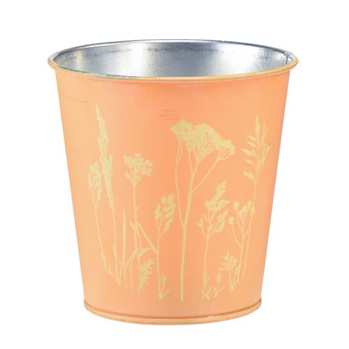 Floristik24 Bloempot metaal perzikplanter Ø10,5cm H10,5cm