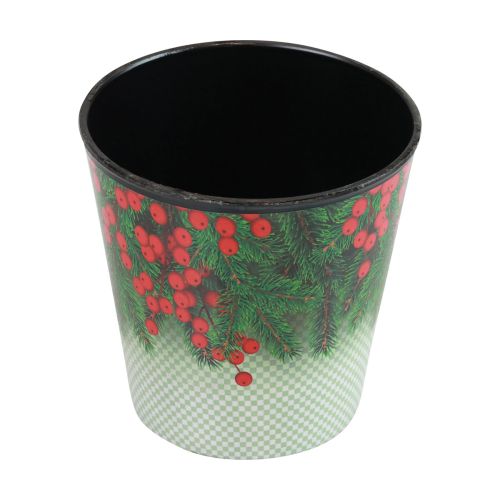 Artikel Bloempot Kerstplantenbak emmer Ilex Ø13cm H11,5cm