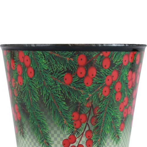 Artikel Bloempot Kerstplantenbak emmer Ilex Ø13cm H11,5cm