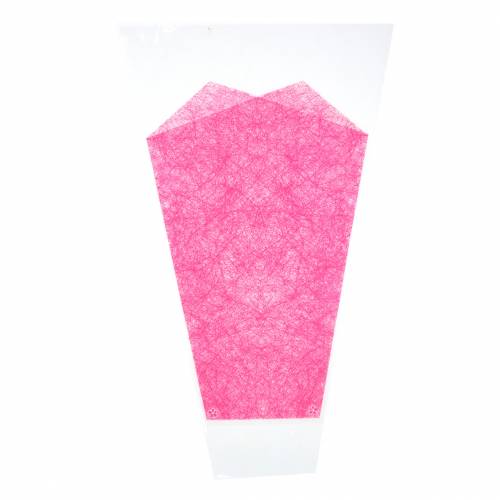 Bloemenzak roze L40cm B12-30cm 50p